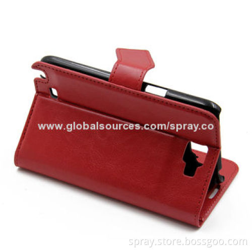 Flip Wallets with Radiation-proof Case for Samsung Galaxy Note 2, Various Types Available